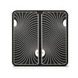 TENS Comfee Foot Pad. Black and white striped for TENS machine. Pad only in photo.