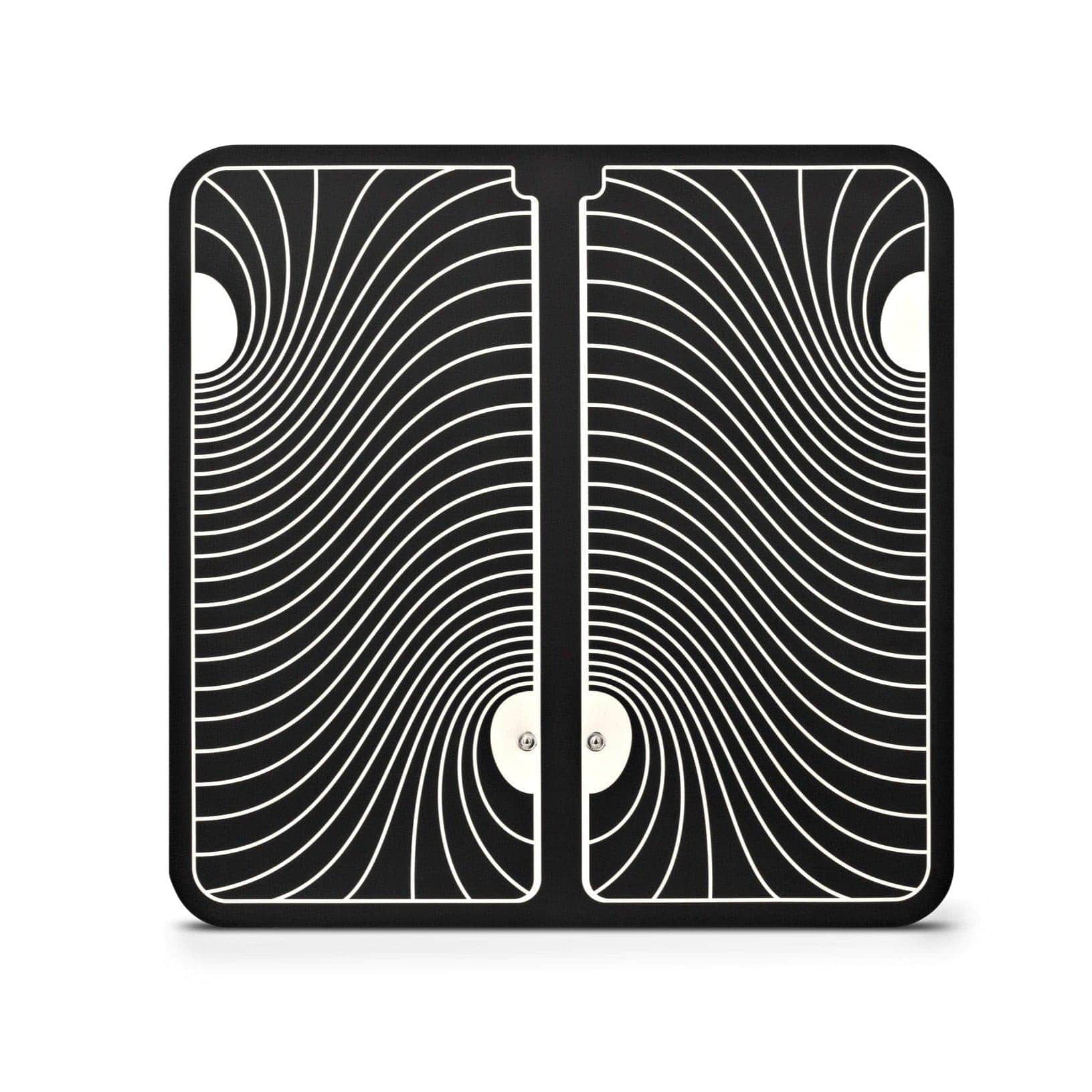 TENS Comfee Foot Pad. Black and white striped for TENS machine. Pad only in photo.