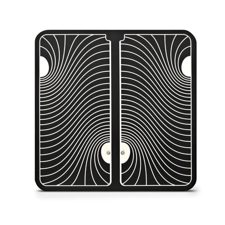TENS Comfee Foot Pad. Black and white striped for TENS machine. Pad only in photo.