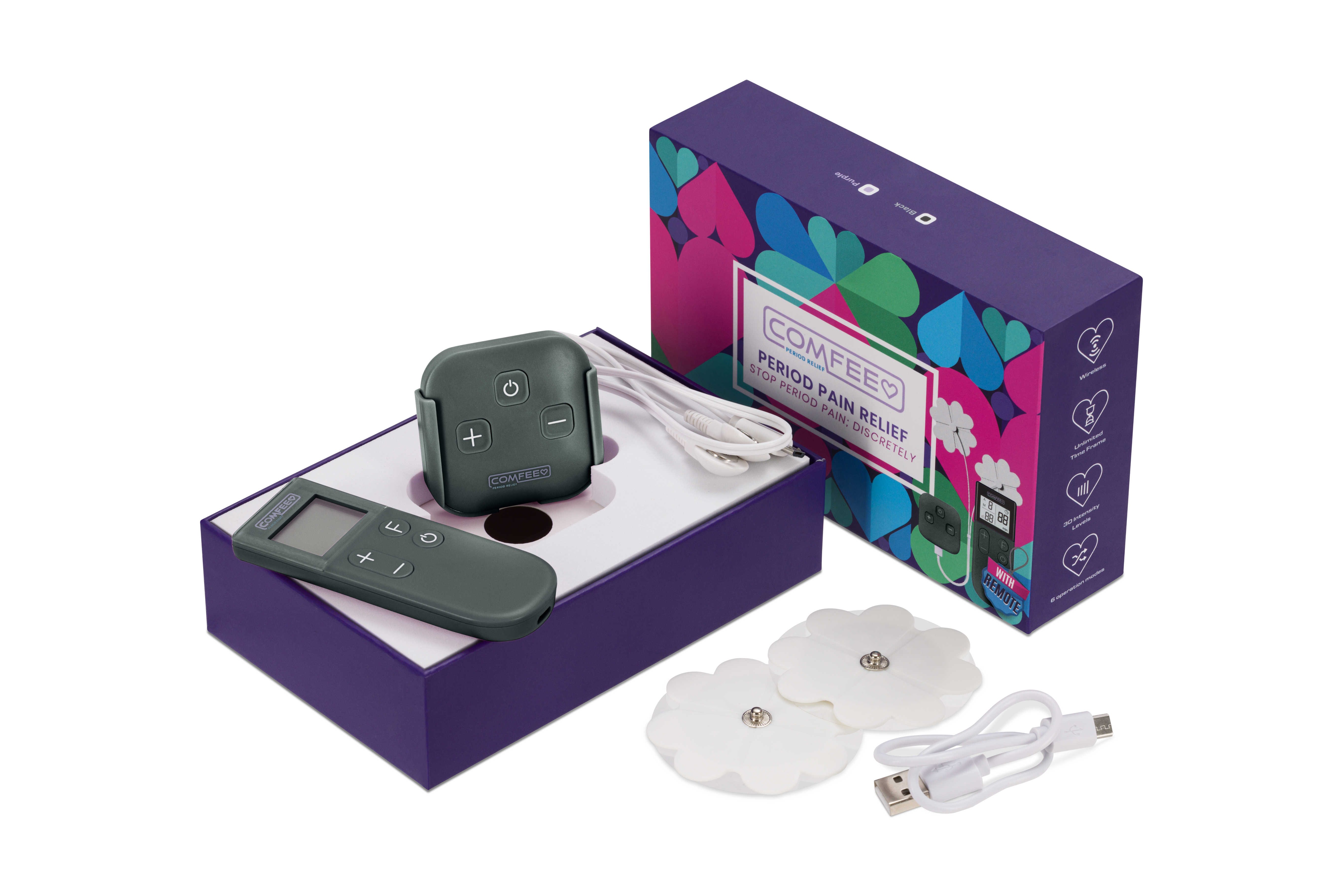 Comfee Heart Period Relief TENS device